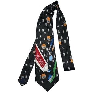 Steven Harris Men’s Dentist Hygienist Toothpaste Teeth Tooth Brush Tie